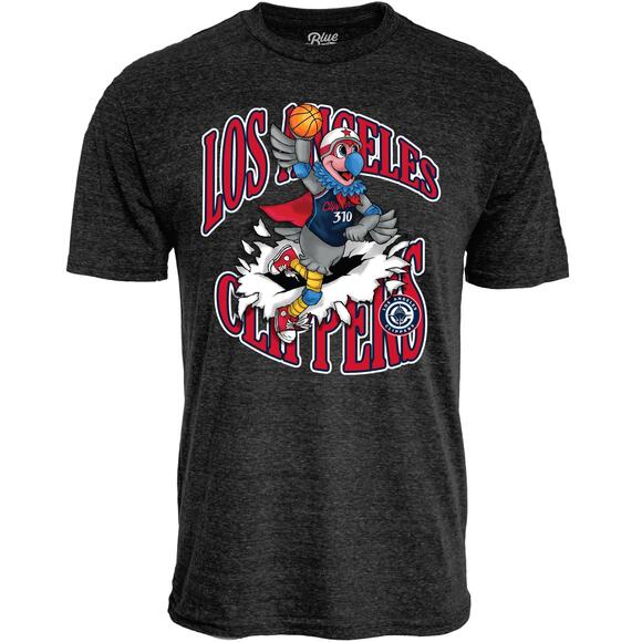 Tops - Blue 84 NBA Youth Tri-Blend T-Shirt Mascot Graphic
